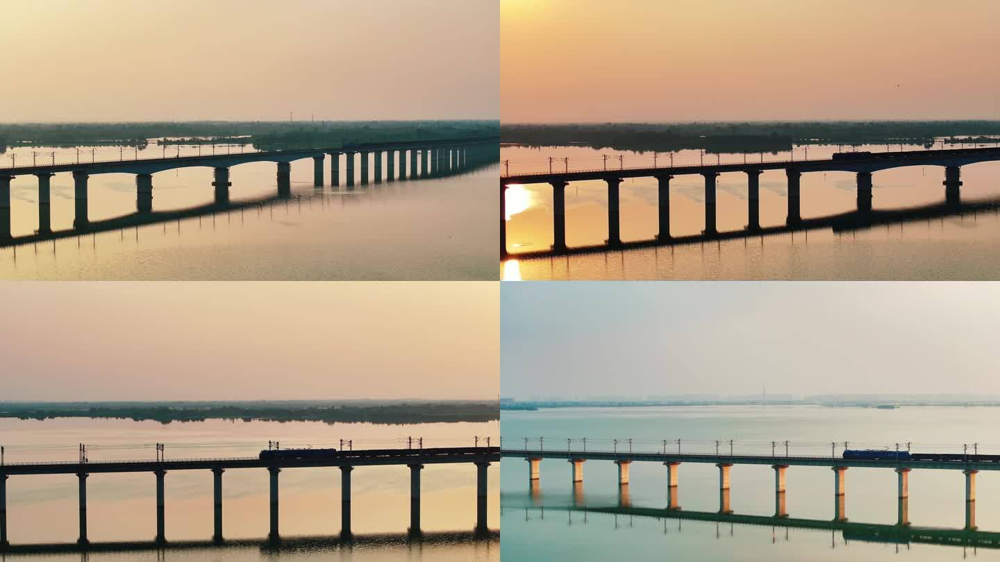 铁路客运 夕阳下的货运火车 运煤火车