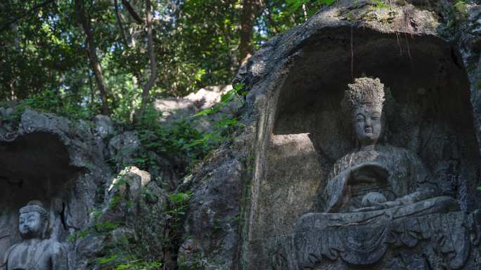 延时 | 杭州西湖灵隐寺飞来峰石窟