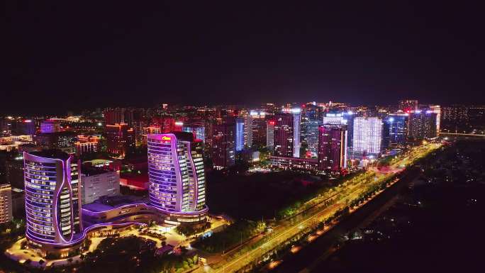 福州高新区4K夜景航拍