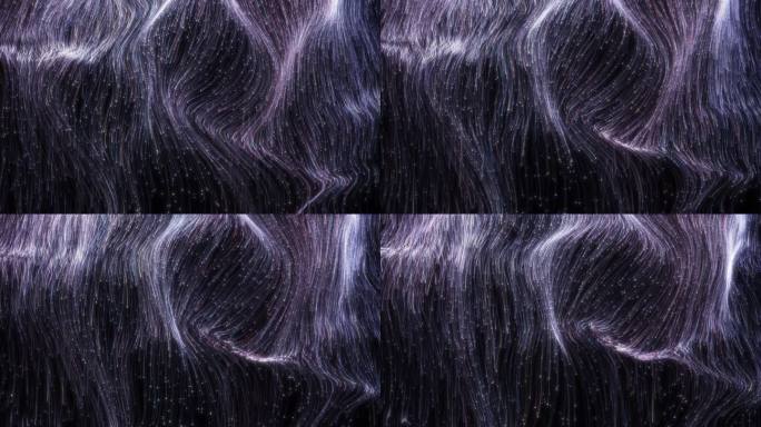 粒子紫丝流动