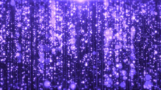 4K超宽颁奖晚会紫色粒子光线粒子瀑布