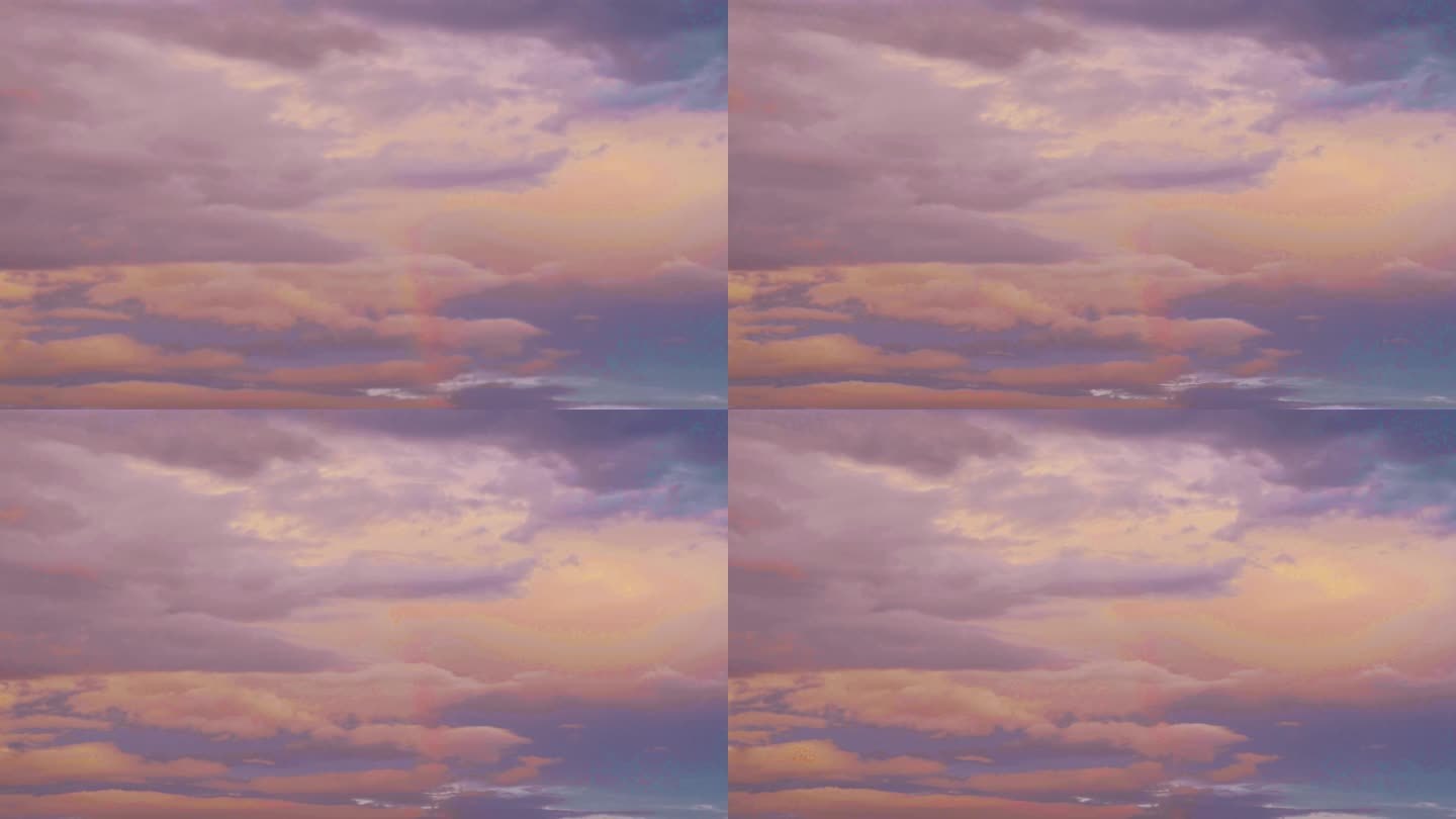4K实拍素材动漫彩虹天空延时