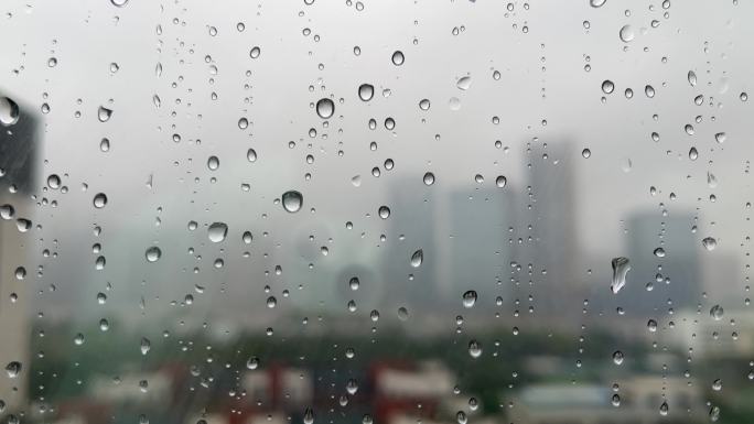 雨天商业中心科技园烟雨蒙蒙