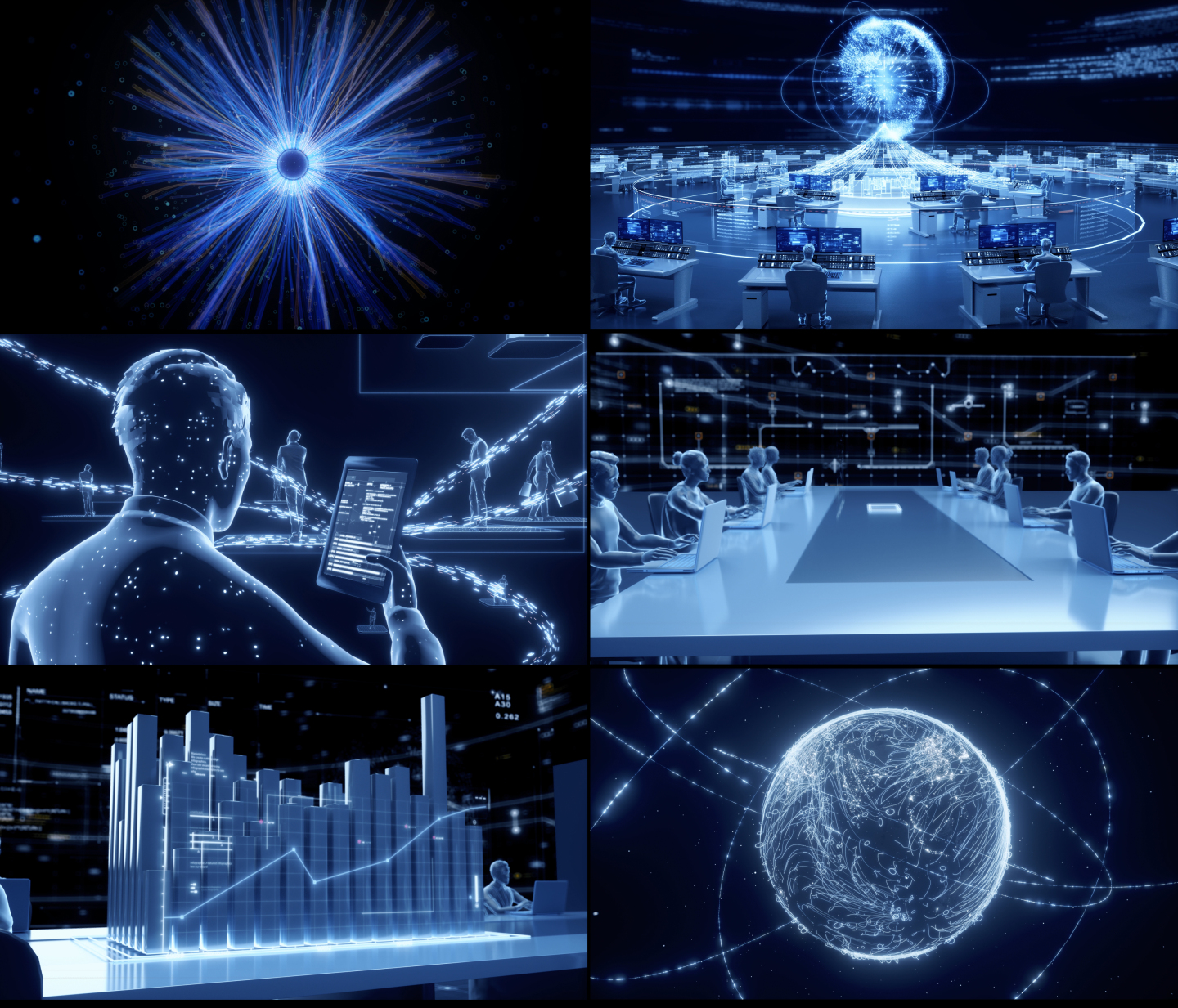 科技人工智能大数据办公计算未来网络_视频