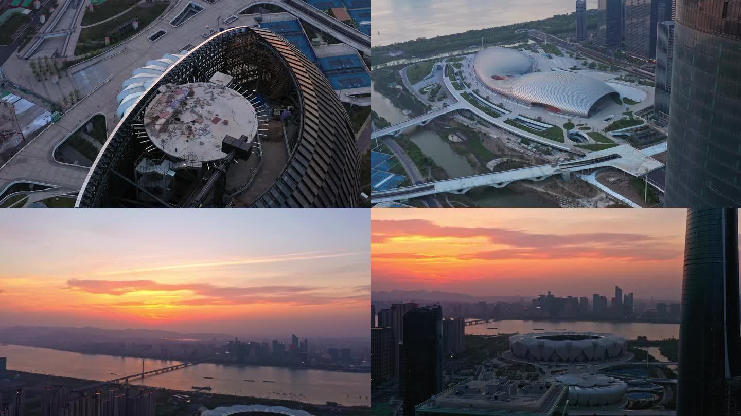 杭州滨江 亚运会 奥体中心建设