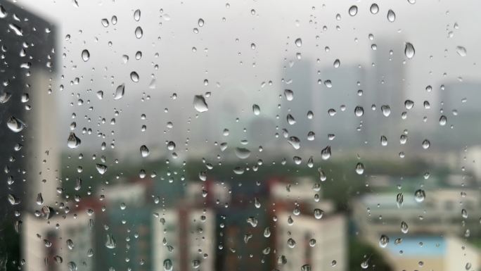 雨天商业中心科技园烟雨蒙蒙