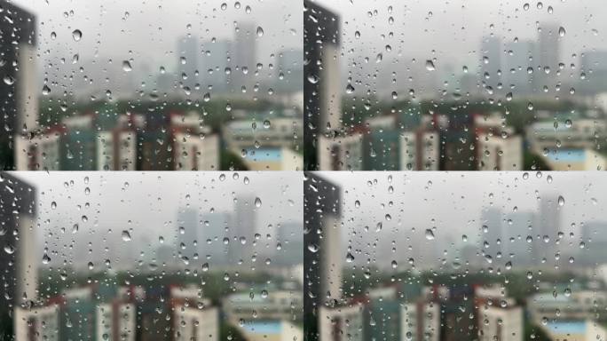 雨天商业中心科技园烟雨蒙蒙