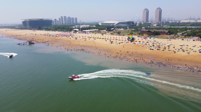 天津东疆沙滩风景区    海边游玩