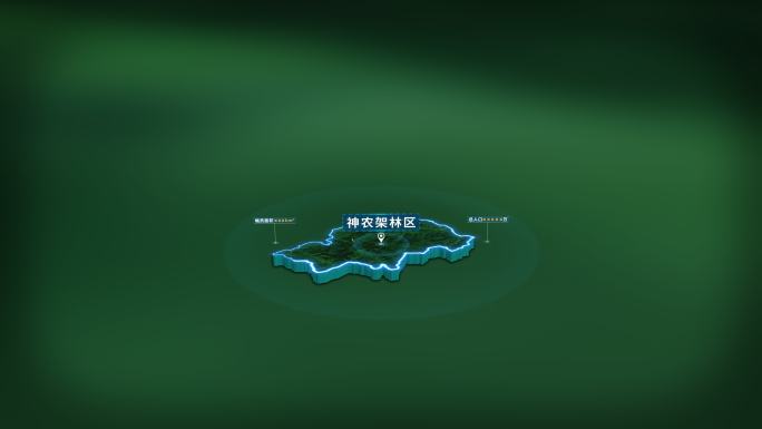 大气湖北省神农架林区面积人口基本信息展示