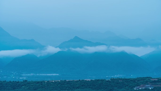 雨后秦岭云海延时