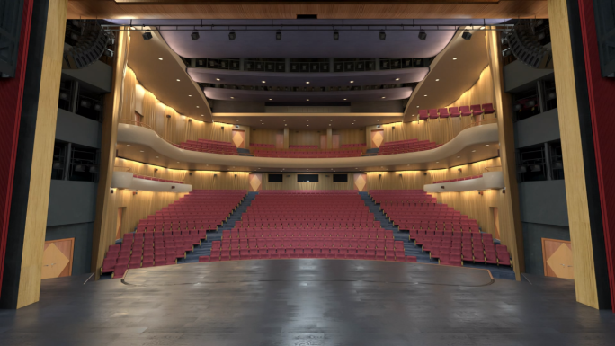 超全大剧场舞台三维模型含所有舞台机械