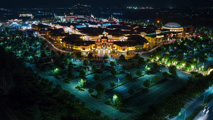 北国奥莱夜景航拍延时