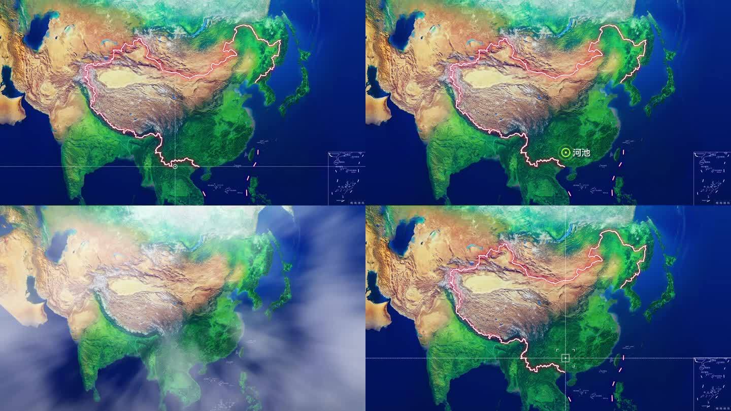 河池地图定位二合一