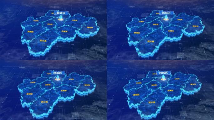 金华市越城区蓝色三维科技区位地图