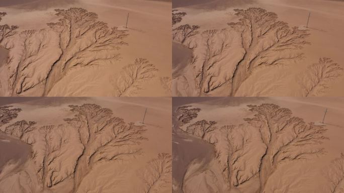 沙漠风沙自然形成图案