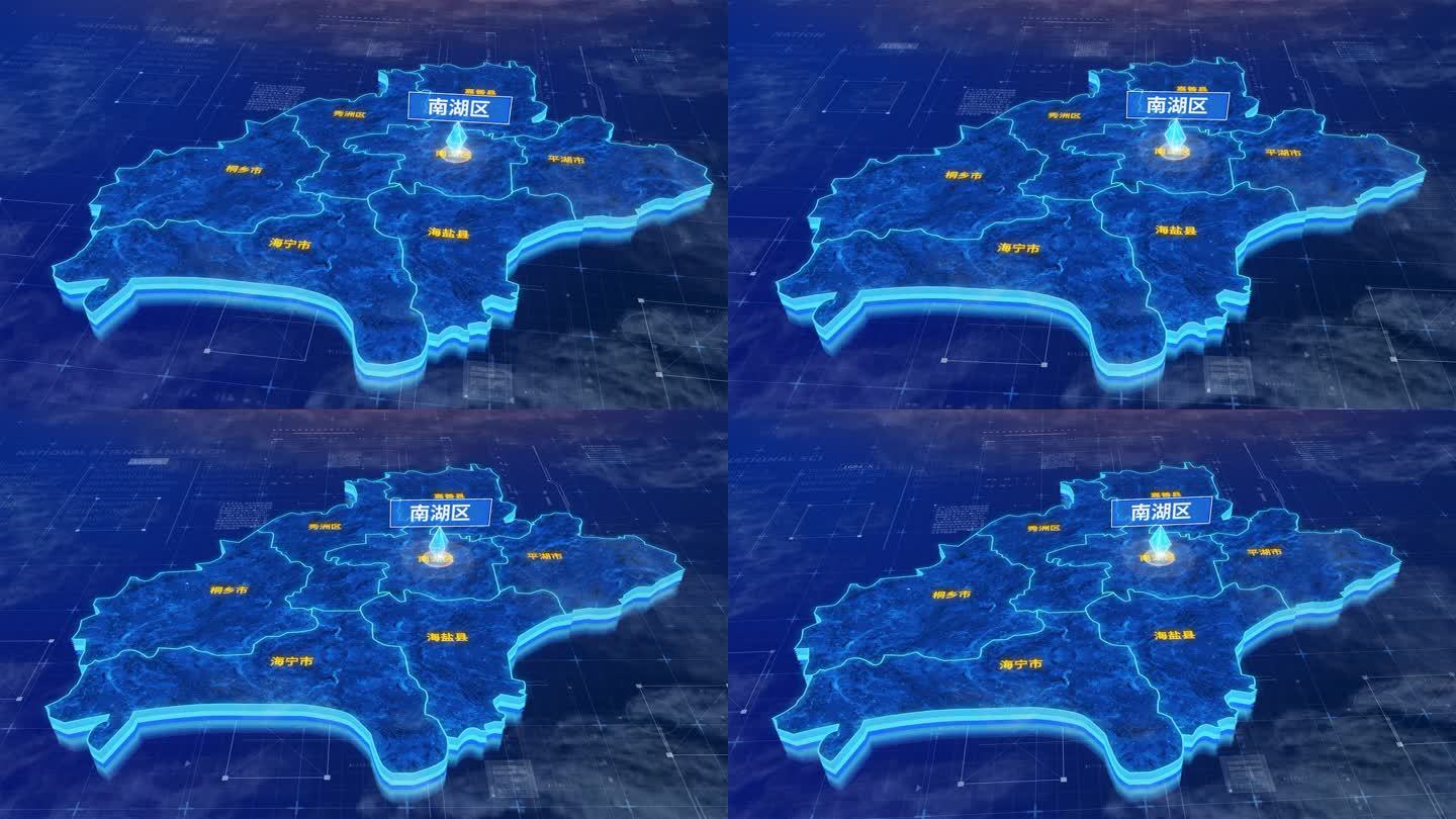 嘉兴市南湖区蓝色三维科技区位地图