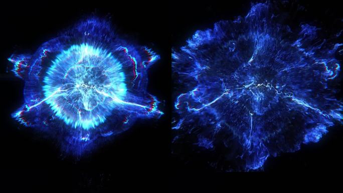 4K粒子爆炸震撼冲击波转场