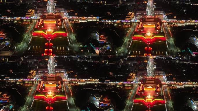 西安南门广场灯光秀