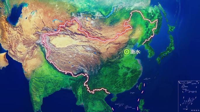 衡水市地图定位二合一