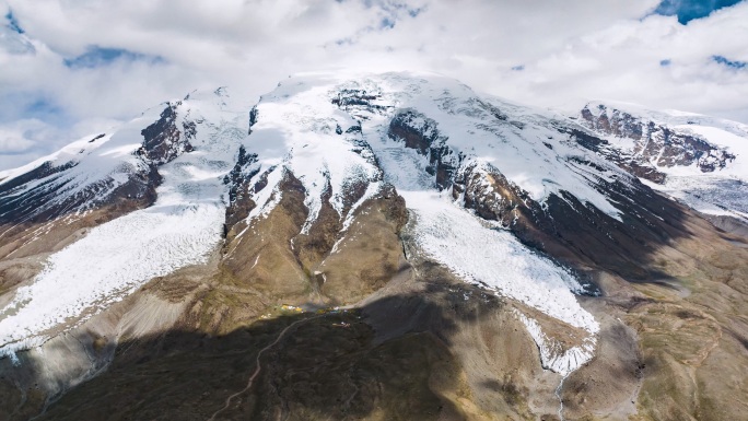 慕士塔格峰冰川航拍 延时 原创5.2K