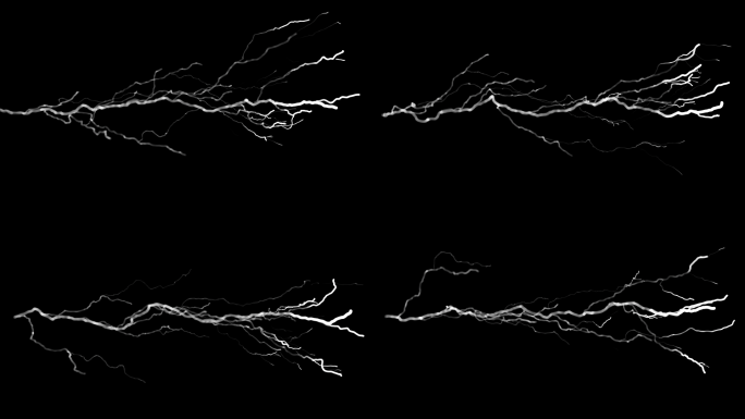 8组传导闪电粒子电流【AE工程+视频】