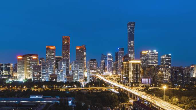【4K】北京CBD 城市夜景