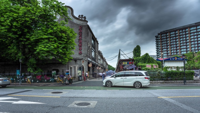 【正版8K素材】佛山飞鸿天地步行街延时