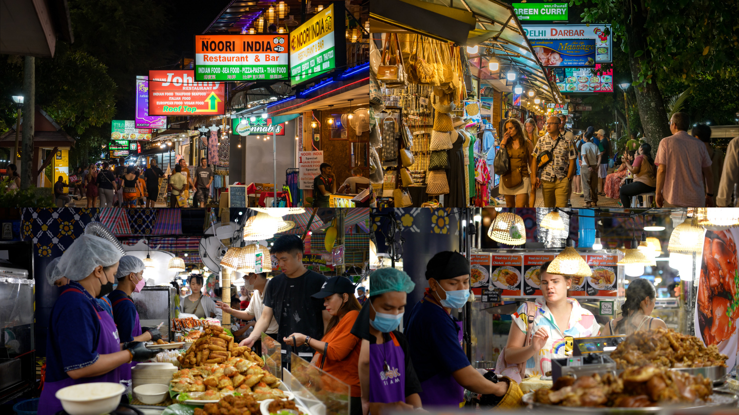 泰国夜市小吃街