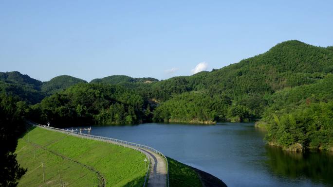 山顶水库空镜 延时