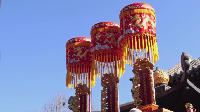 观音寺-佛教活动宝盖黄罗伞龙伞