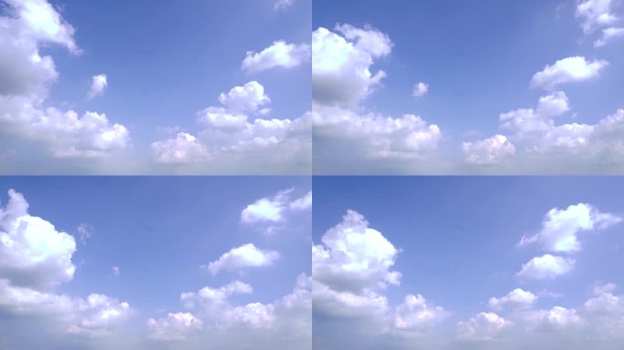 4K蓝天白云  云动态 云延时 动态天空
