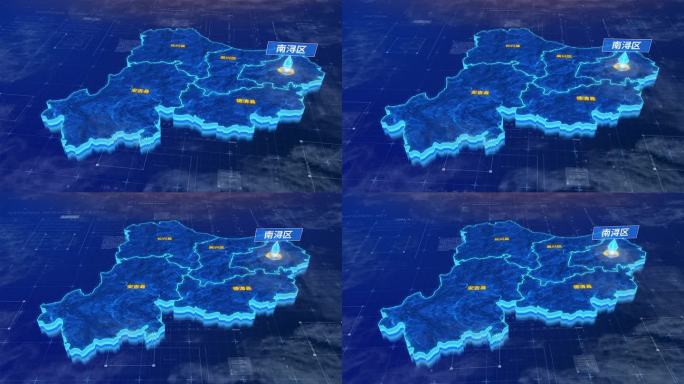 潮州市南浔区蓝色三维科技区位地图