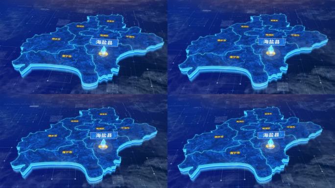 嘉兴市海盐县蓝色三维科技区位地图