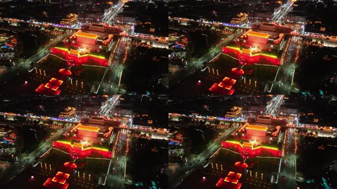 西安南门广场灯光秀
