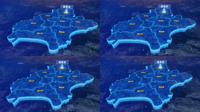 嘉兴市嘉善县蓝色三维科技区位地图