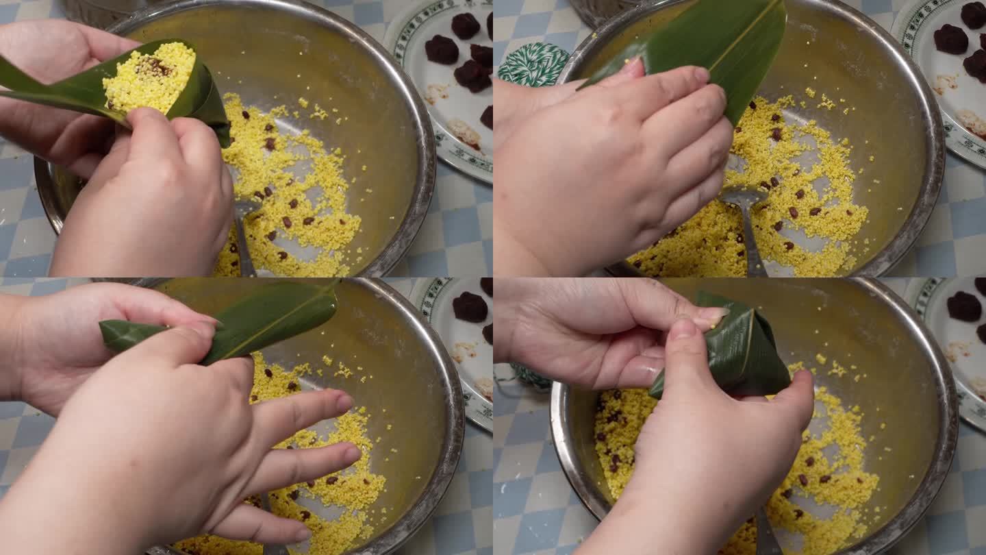 苇子叶包大黄米粽子 (3)