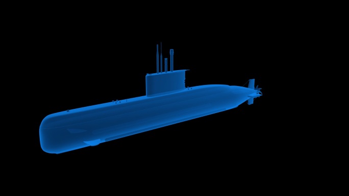 全息素材 潜水艇1