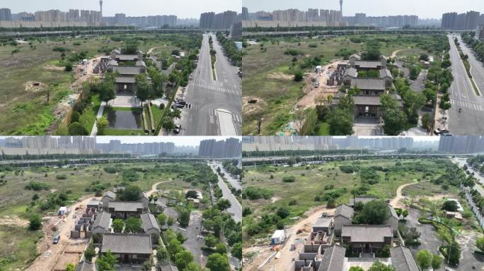 河南郑州价值几个亿的明清建筑小院航拍