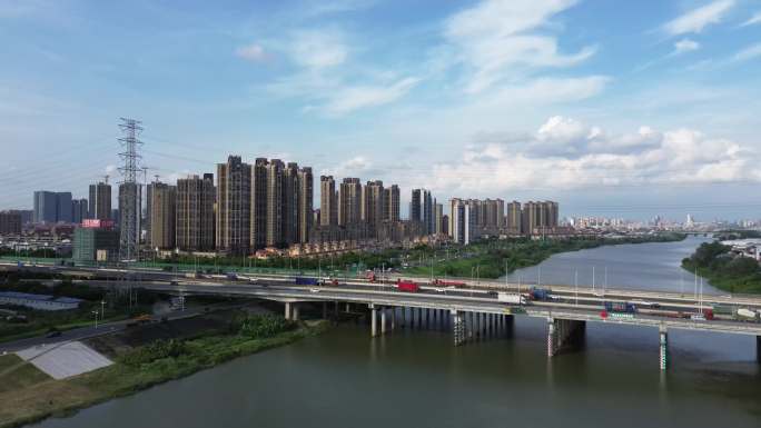 【4K原创】禅城南庄大桥航拍