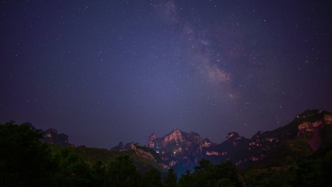 天门山银河延时