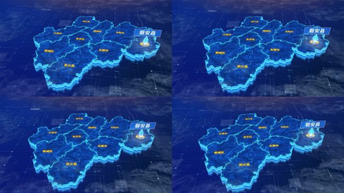 金华市磐安县蓝色三维科技区位地图