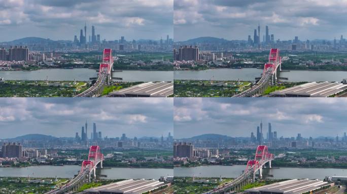 【正版4K素材】航拍广州塔全景2