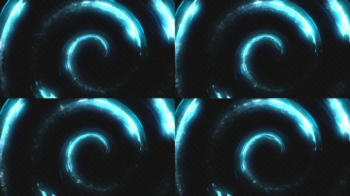 螺旋流光特效17-带MAX,AE工程文件