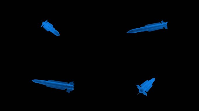 全息素材 导弹1