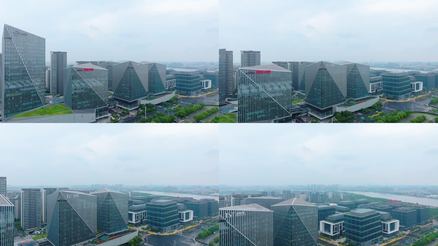 上海前滩的建筑群