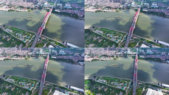 【正版4K素材】航拍广州新光大桥