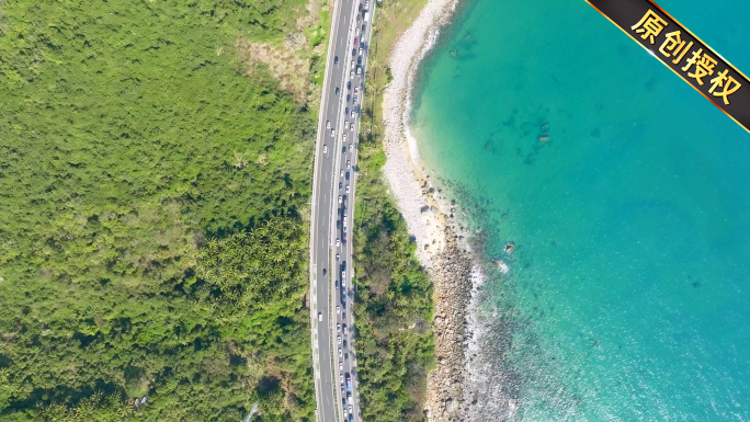 高速公路开车汽车行驶滨海公路