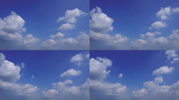 4K蓝天白云 云动态 云延时 动态天空