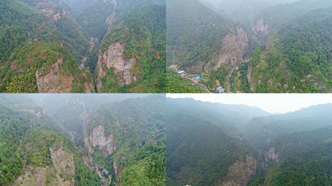 新邵洞天门武士崖奇石巨石高山森林陡峭山峰