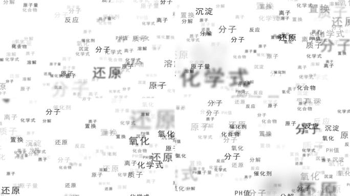 化学知识点文字转场（带通道）